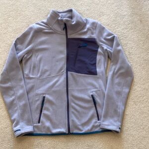 L.L. Bean Women's Light Purple and Blue Performance Fleece Jacket